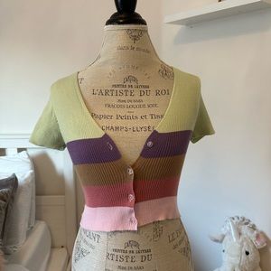 Multicolor crop top